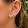 Juliette Flower Lab Diamond Stud Earrings 14K