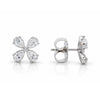 Juliette Flower Lab Diamond Stud Earrings 14K