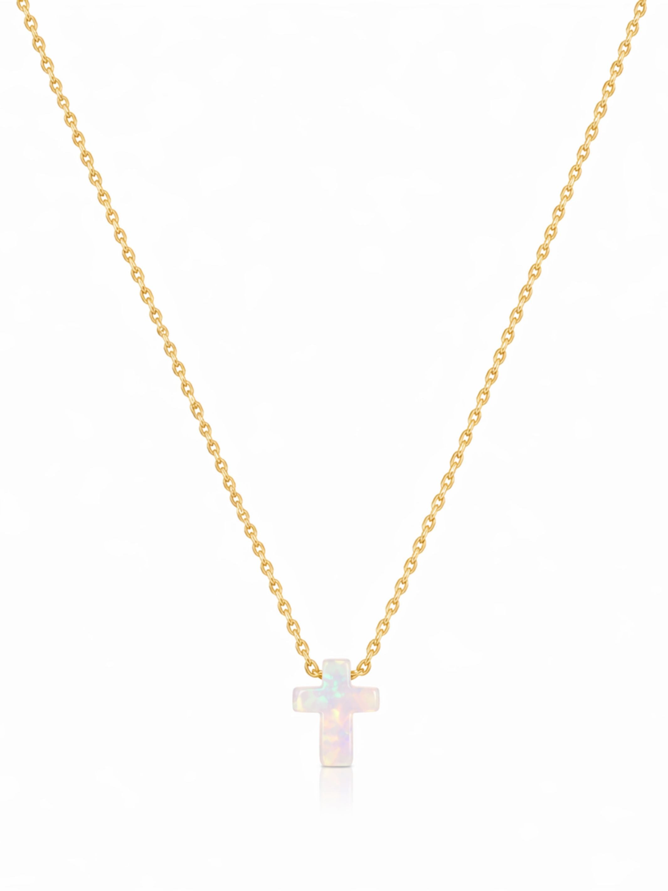 Opalite Cross Necklace