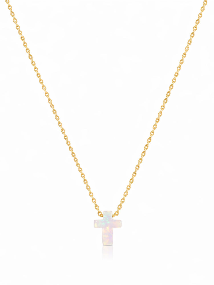 Opalite Cross Necklace