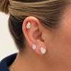 Paisley Pear Lab Diamond Stud 14K