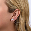 Paisley Pear Lab Diamond Stud 14K