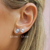 Paisley Pear Lab Diamond Stud 14K