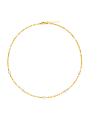 Anna Pearl Beaded Necklace