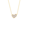 Hailey Heart Mother of Pearl Necklace 14K