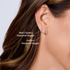 Perfect Diamond Huggie 14K