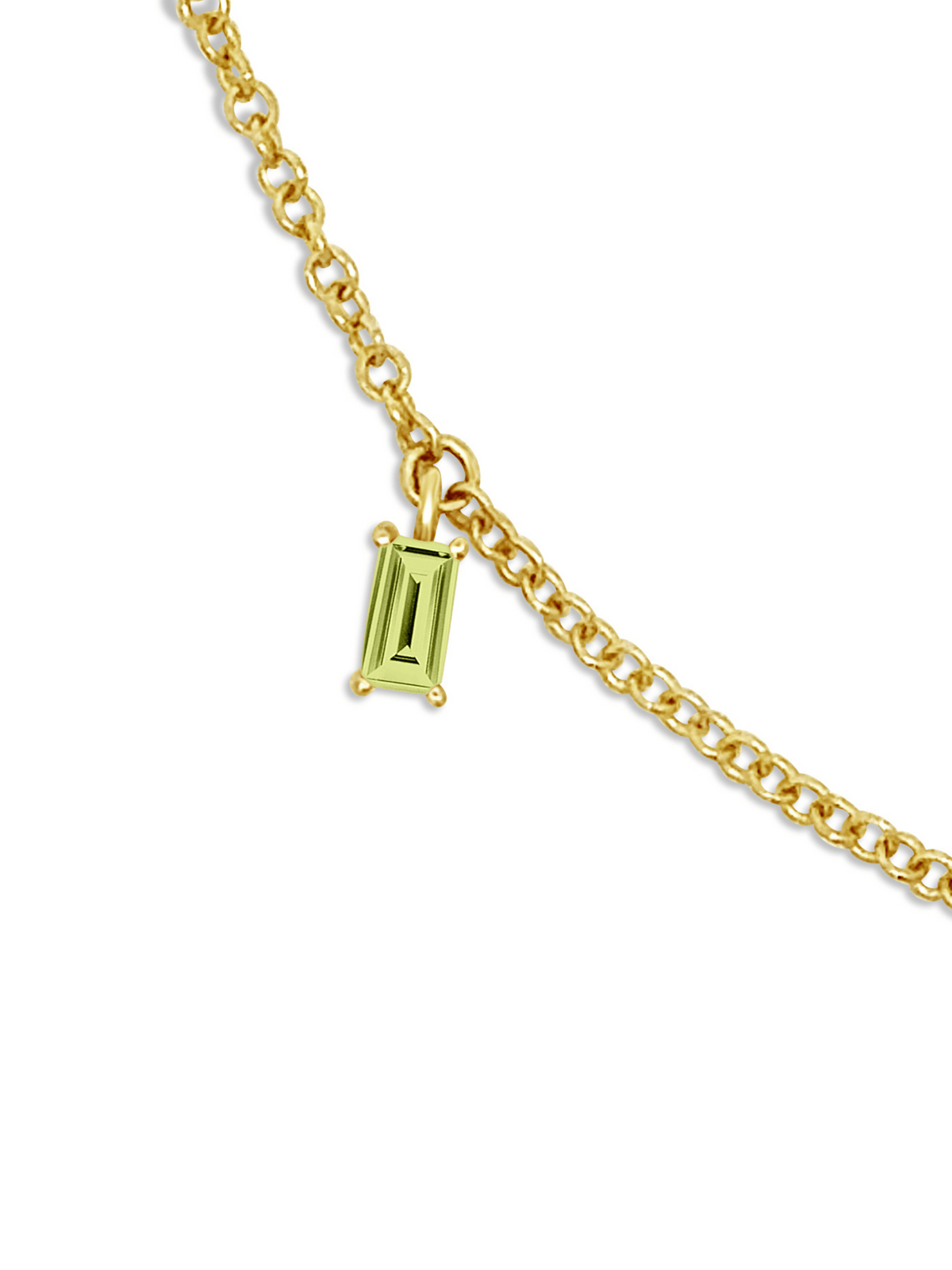 Add a Baguette Birthstone 14K