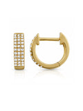 Image of: Peyton Pavé Diamond Huggie Earring 14K