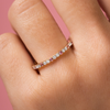 Birthstone Ring - October Pink Tourmaline 14K