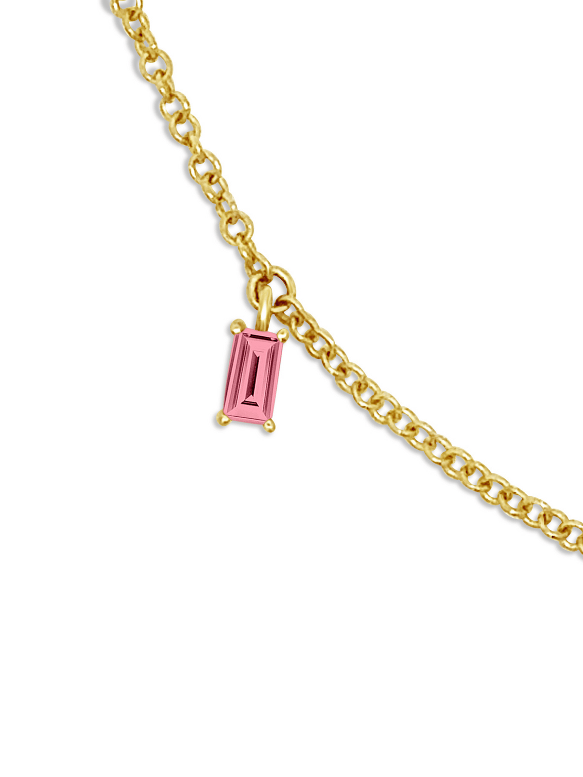 Add a Baguette Birthstone 14K