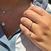 Pippa Bezel Diamond Pinkie Ring 14K