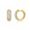 Posie Pavé Dome Diamond Huggie Earring 14K