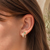 Posie Pavé Dome Diamond Huggie Earring 14K
