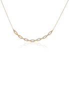 Presley Paperclip Diamond Chain Necklace 14K