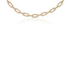 Presley Paperclip Diamond Chain Necklace 14K
