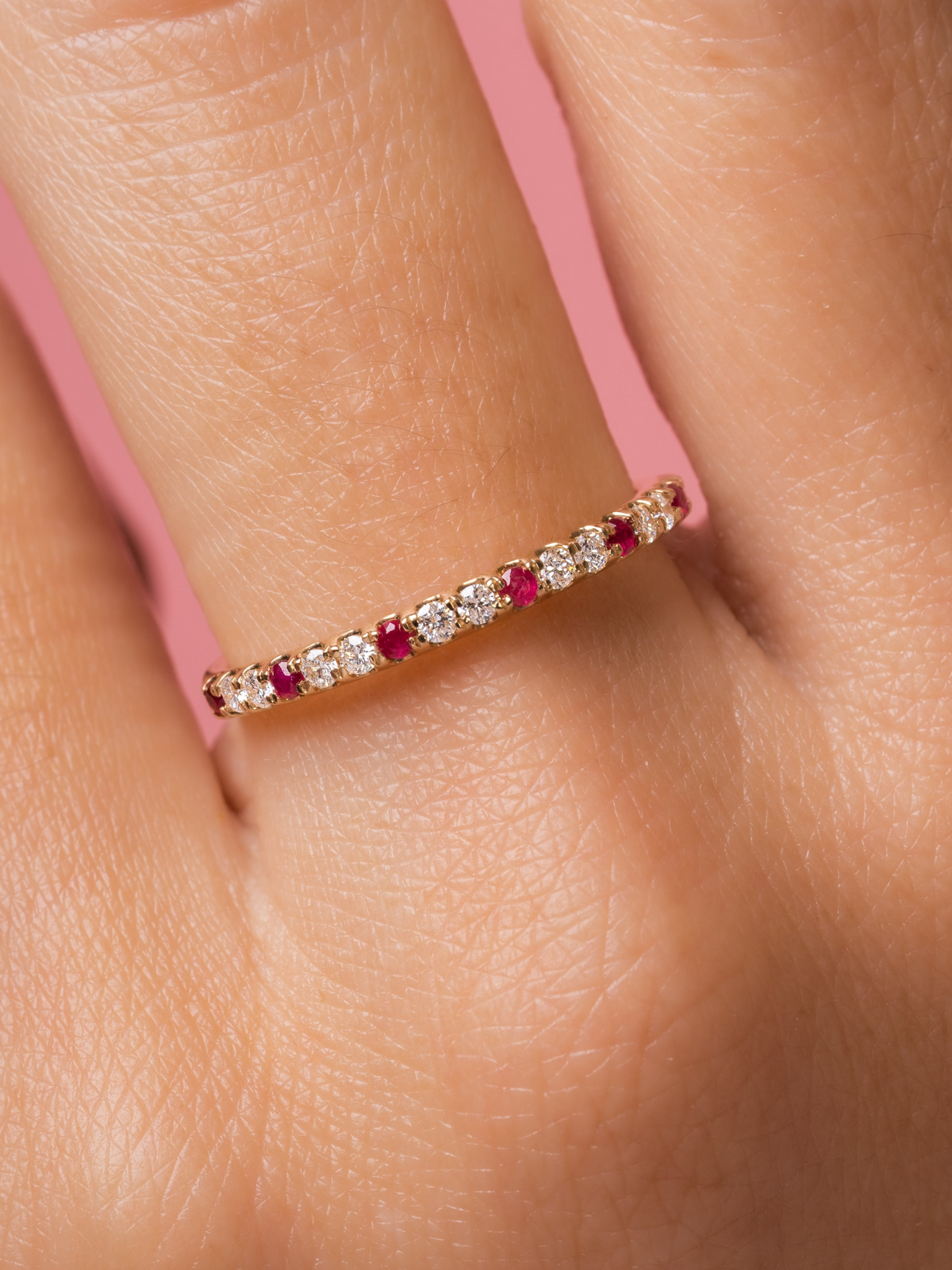 Birthstone Ring - July Ruby 14K