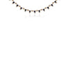 Sapphire and Diamond Paperclip Station Necklace 14K