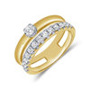 Serena Stacked Diamond Ring 14K