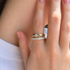 Serena Stacked Diamond Ring 14K