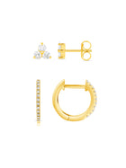 Sicily Diamond Earring Set 14K - LeMel x Sara Gretzky