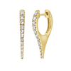 Sloane Diamond Spike Huggies 14K