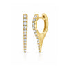 Sloane Diamond Spike Huggies 14K