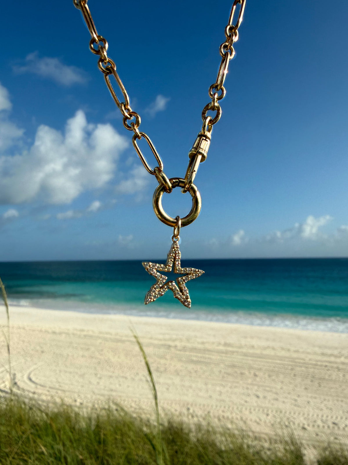 Starfish Pendant 14K