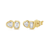 Sweetheart Bezel Diamond Stud 14K