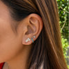 Sweetheart Bezel Diamond Stud 14K