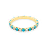 Tara Alternating Turquoise and Diamond Ring 14K