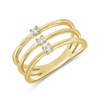 Tatum Triple Stack Diamond Ring 14K