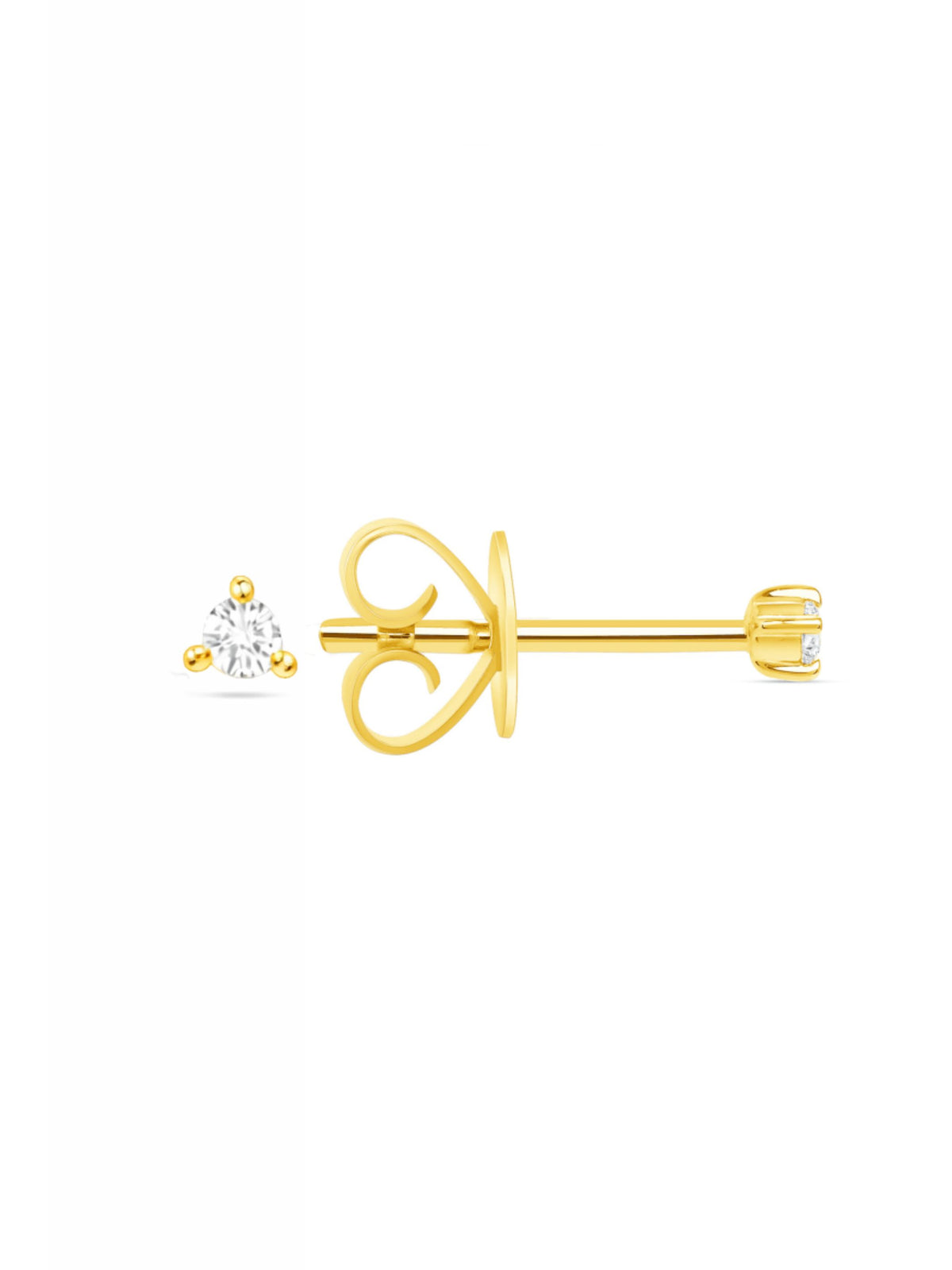 Teeny Diamond Stud Earring 14K