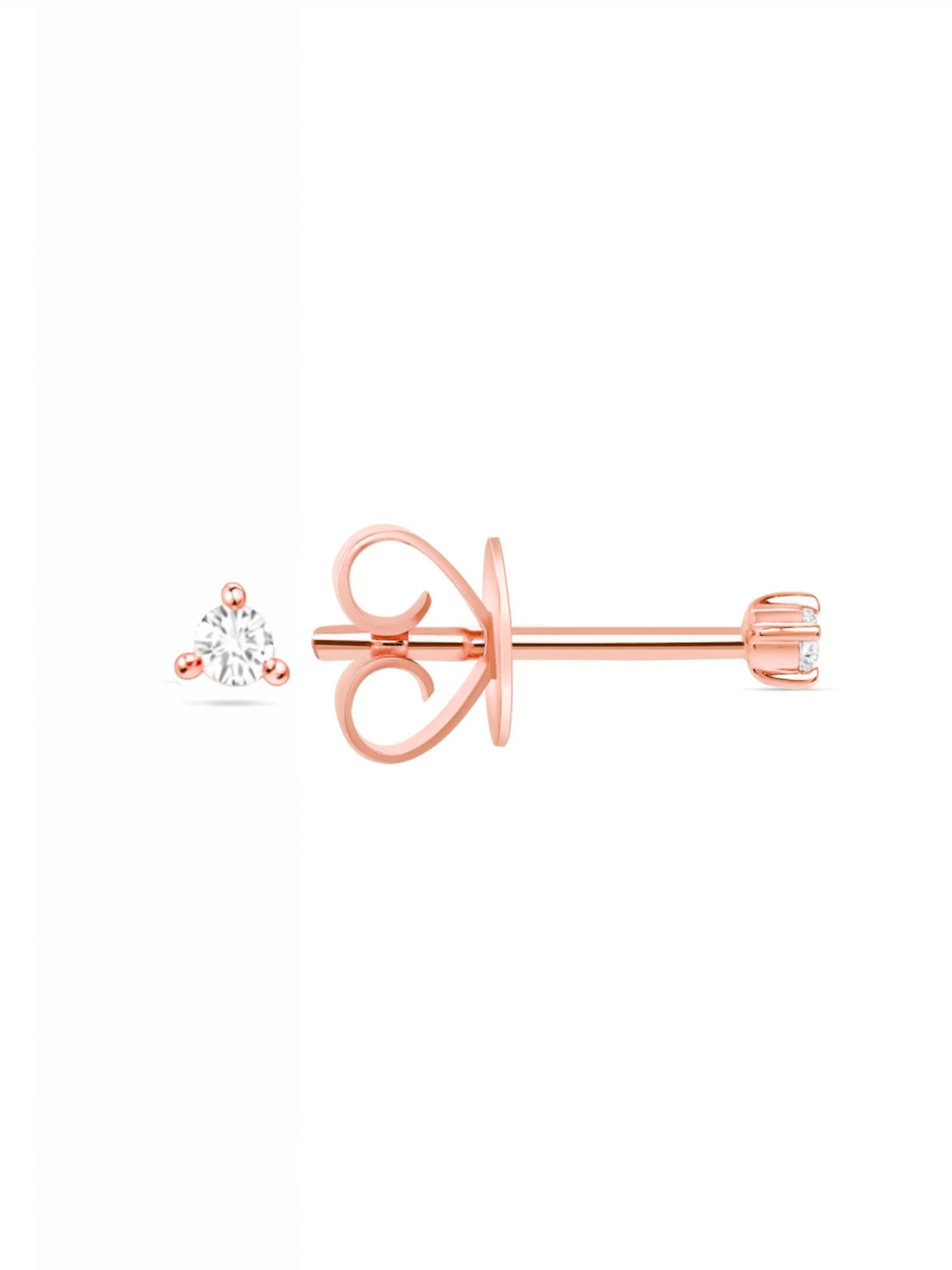 Teeny Diamond Stud Earring 14K