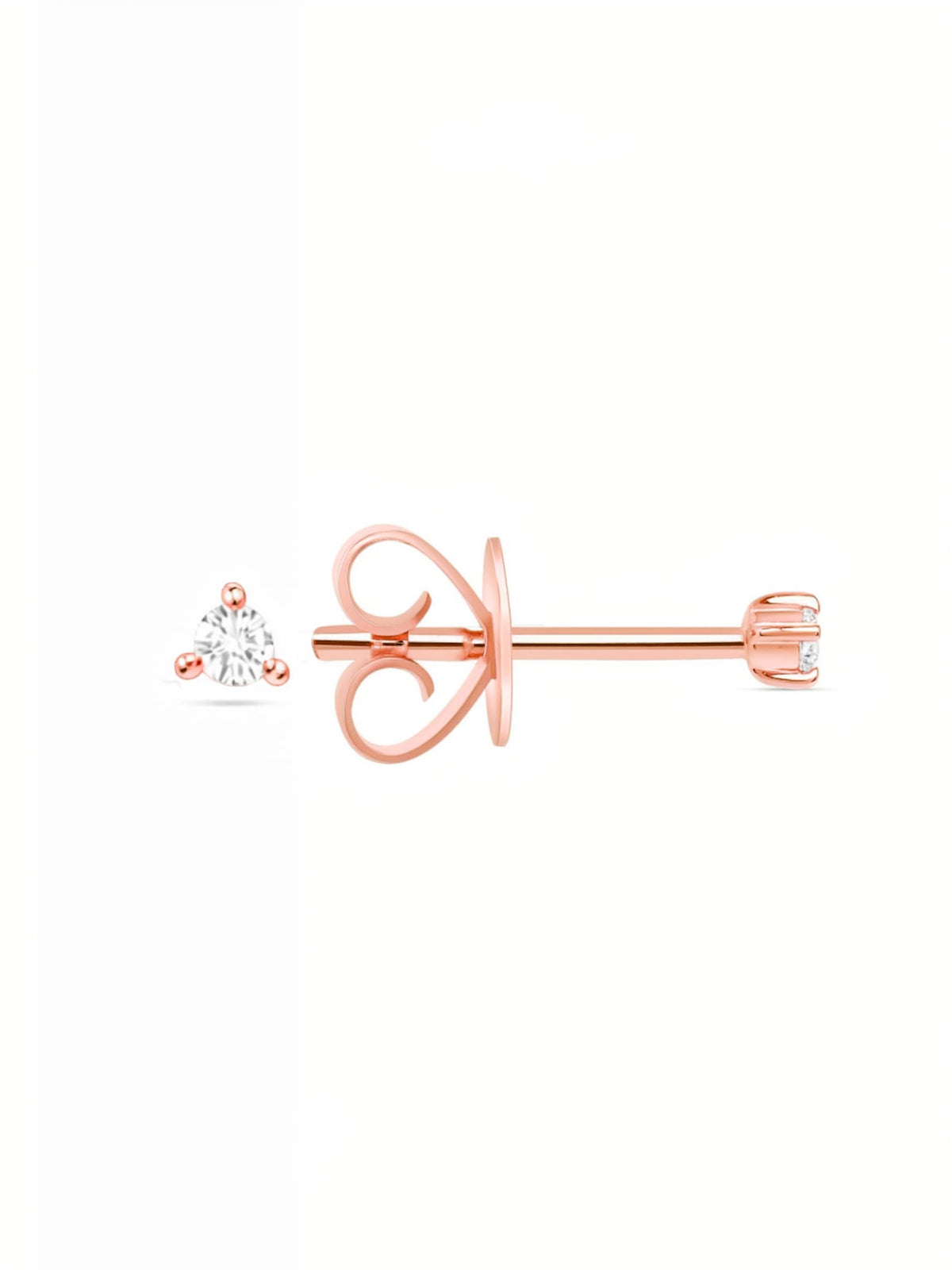 Teeny Diamond Stud Earring 14K