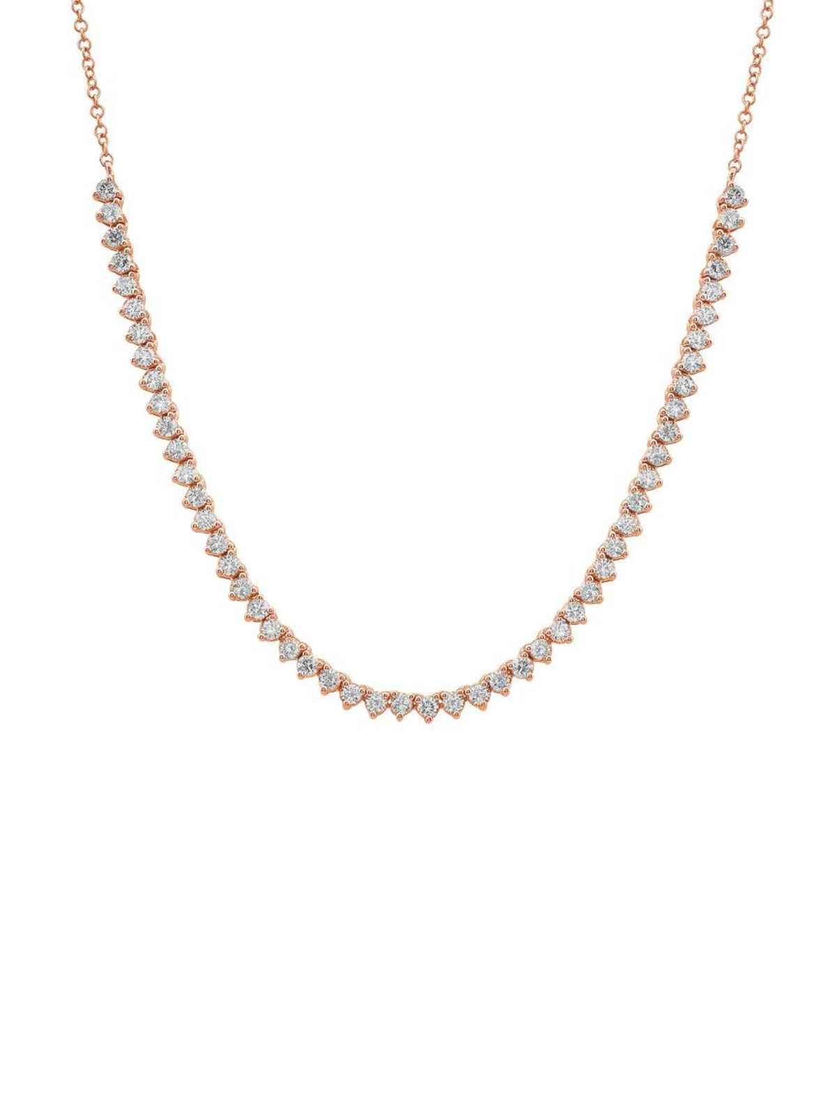 Diamond Tennis Chain Necklace 14K
