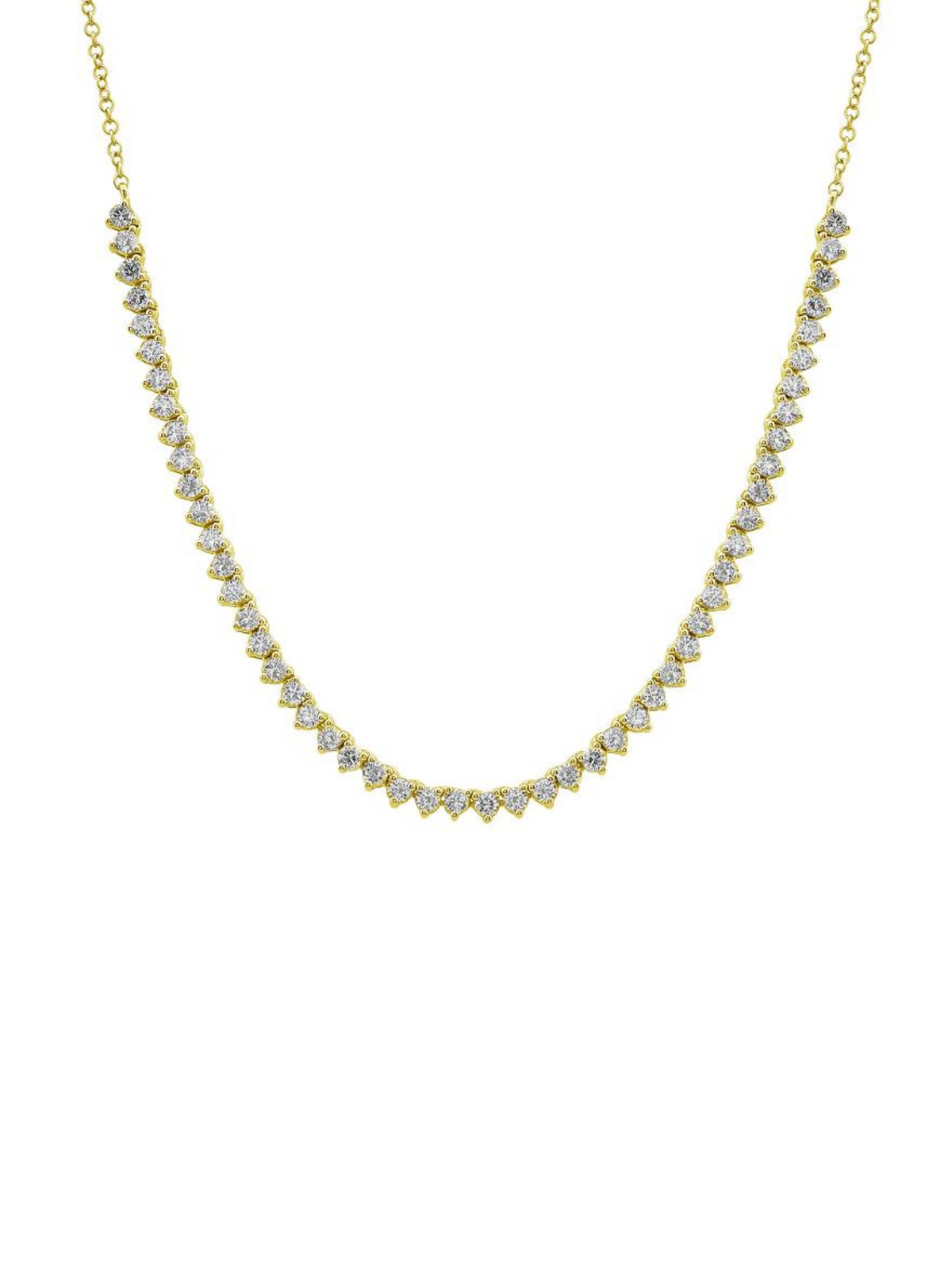 Diamond Tennis Chain Necklace 14K