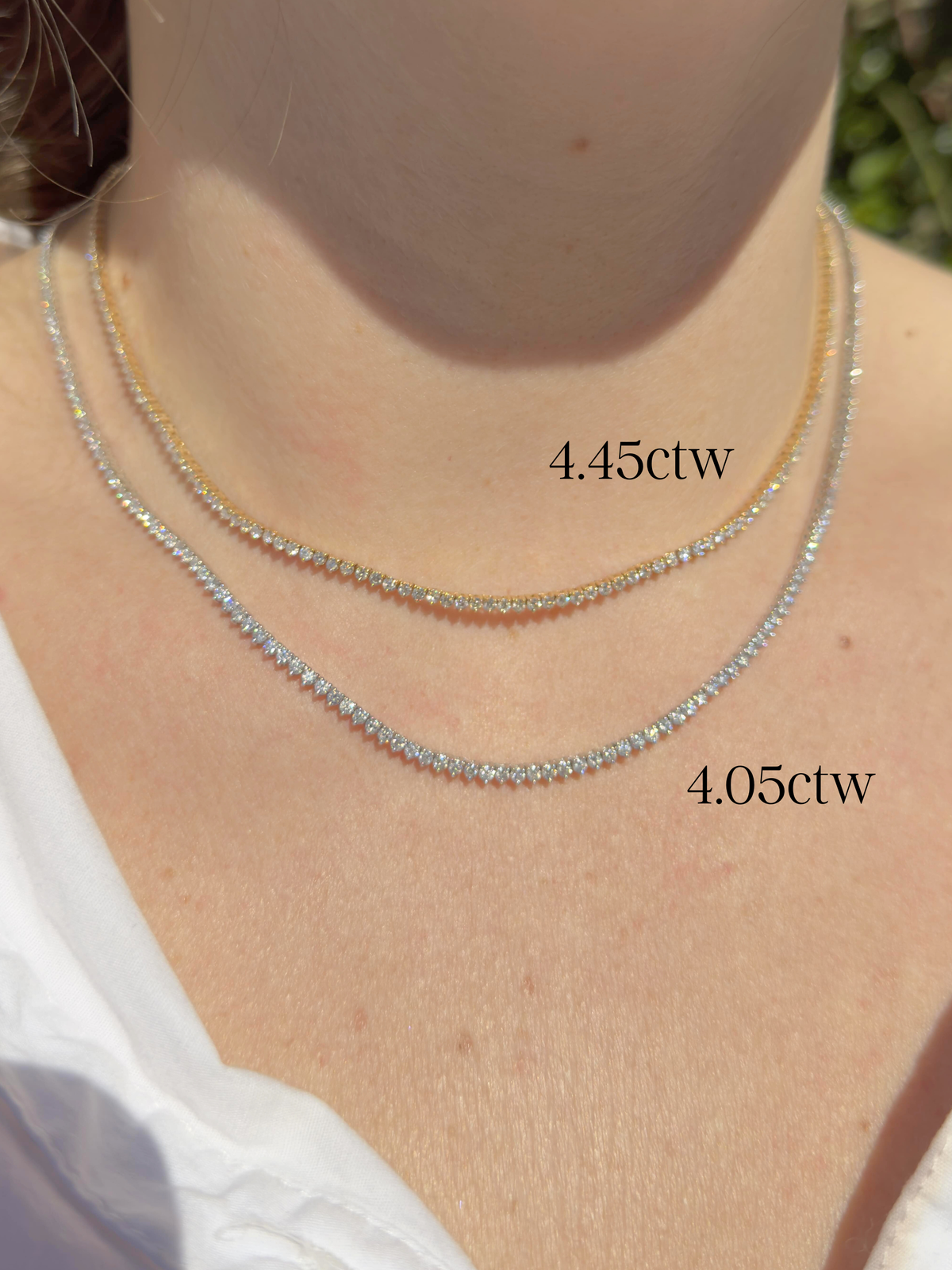 Graduated Diamond Tennis Necklace 14K - Eternity