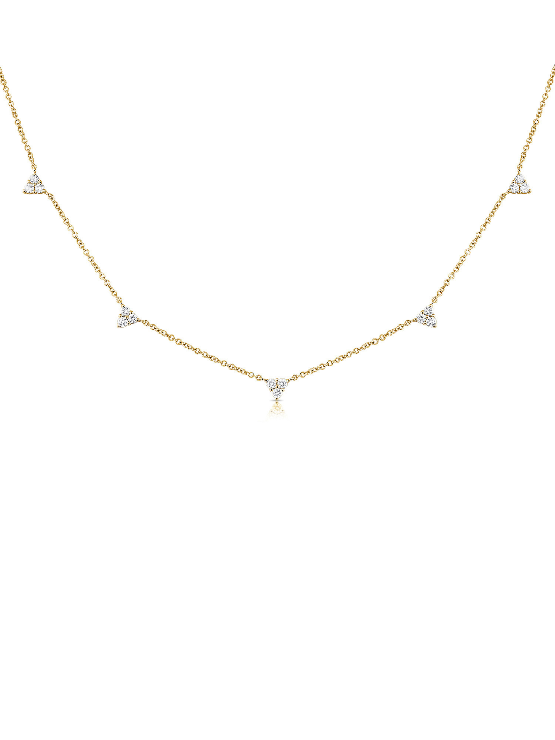 Trio Diamond Layering Necklace 14K