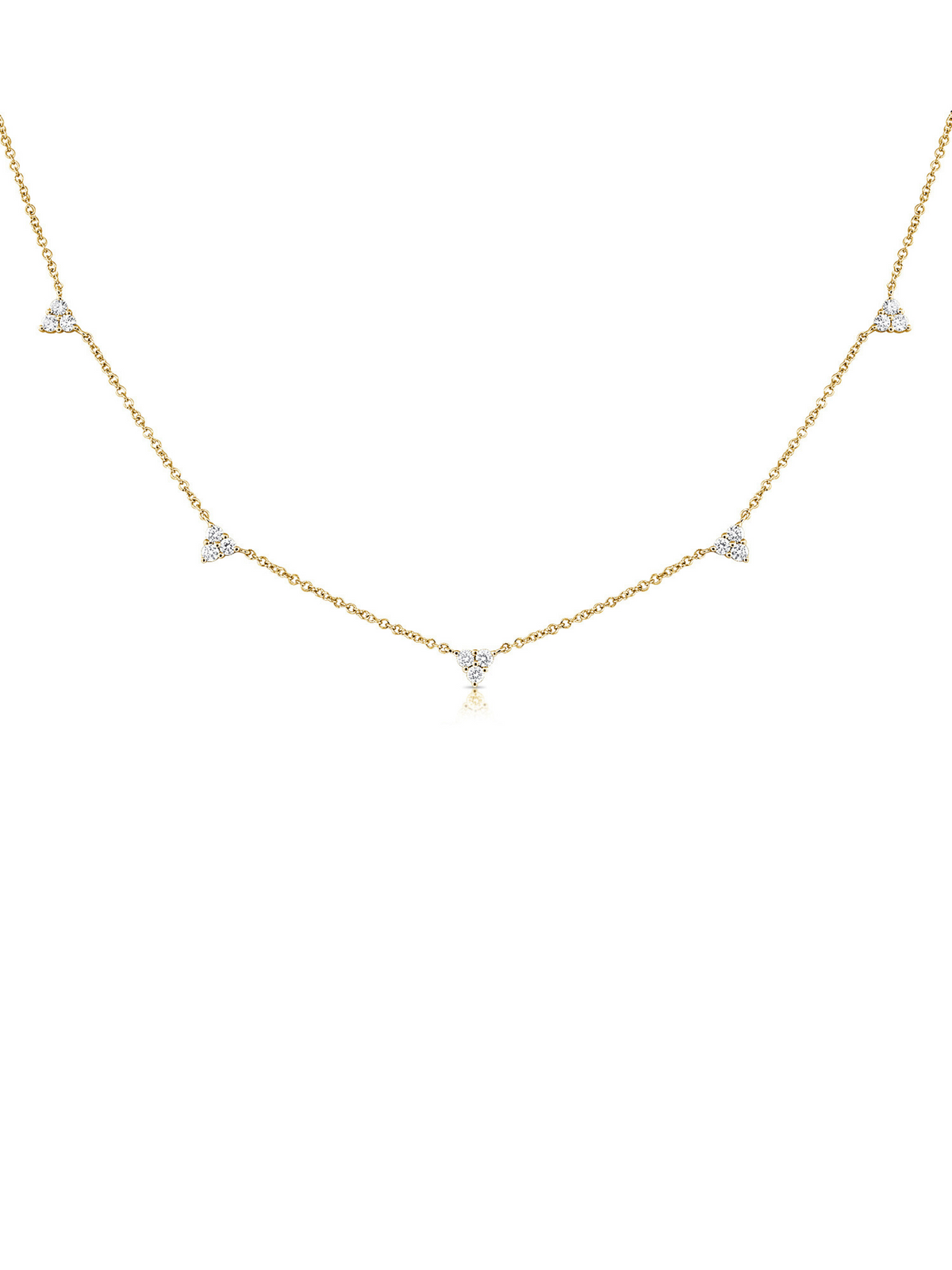 Trio Diamond Layering Necklace 14K
