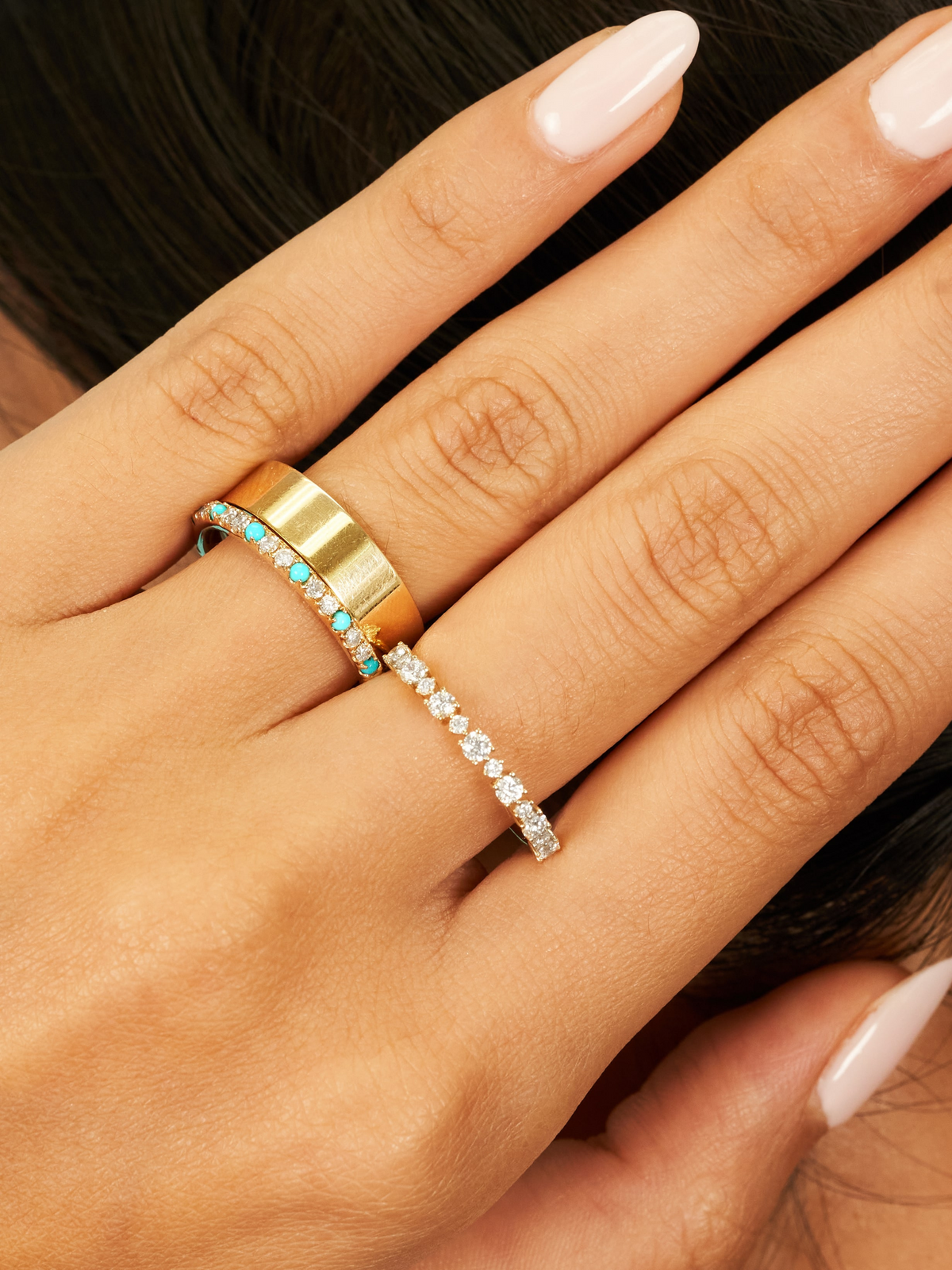 Birthstone Ring - December Turquoise 14K