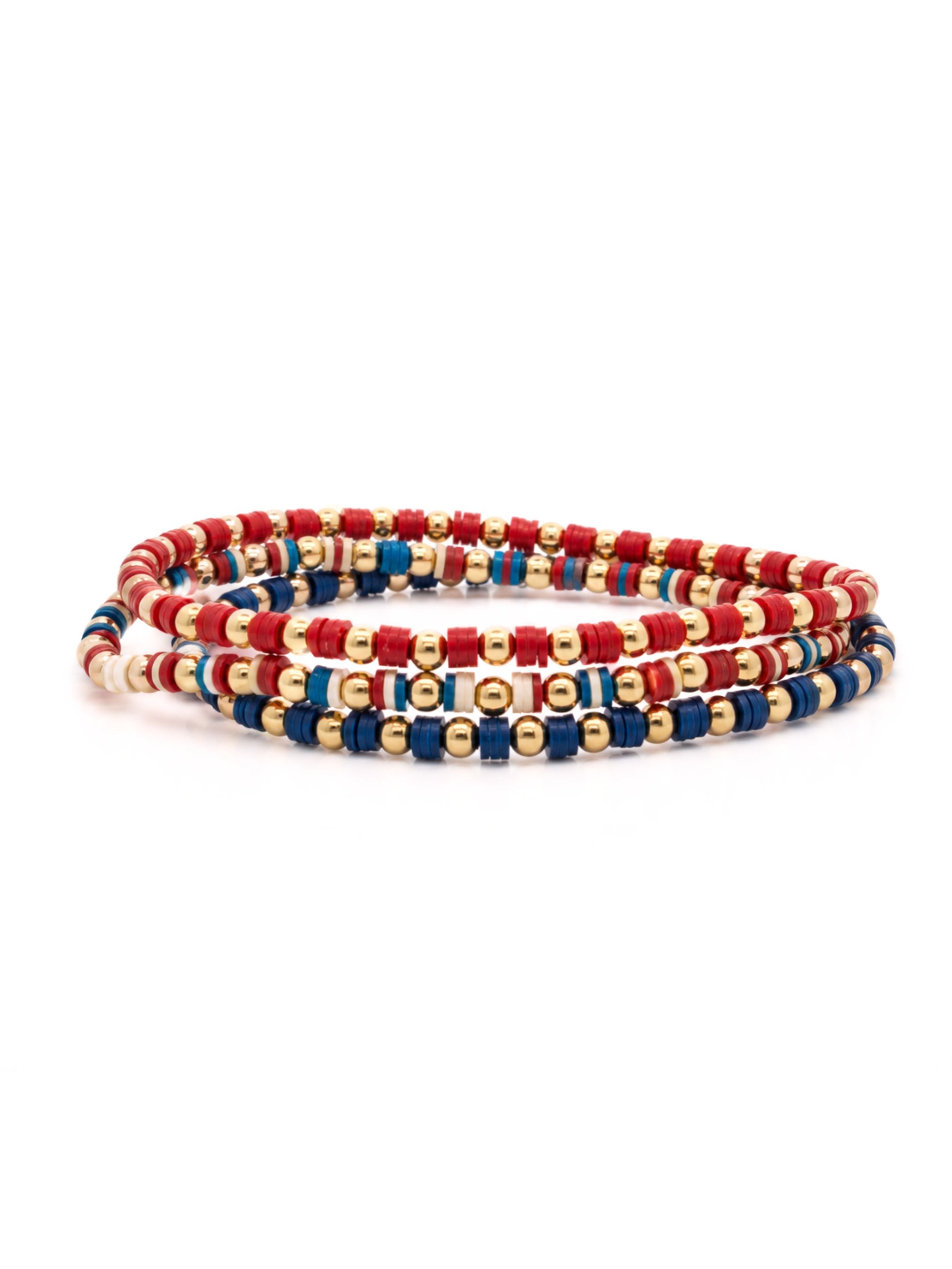 USA Stretch Bracelet Set