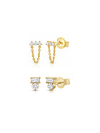 Vienna Diamond Stud Set 14K - LeMel x Sara Gretzky