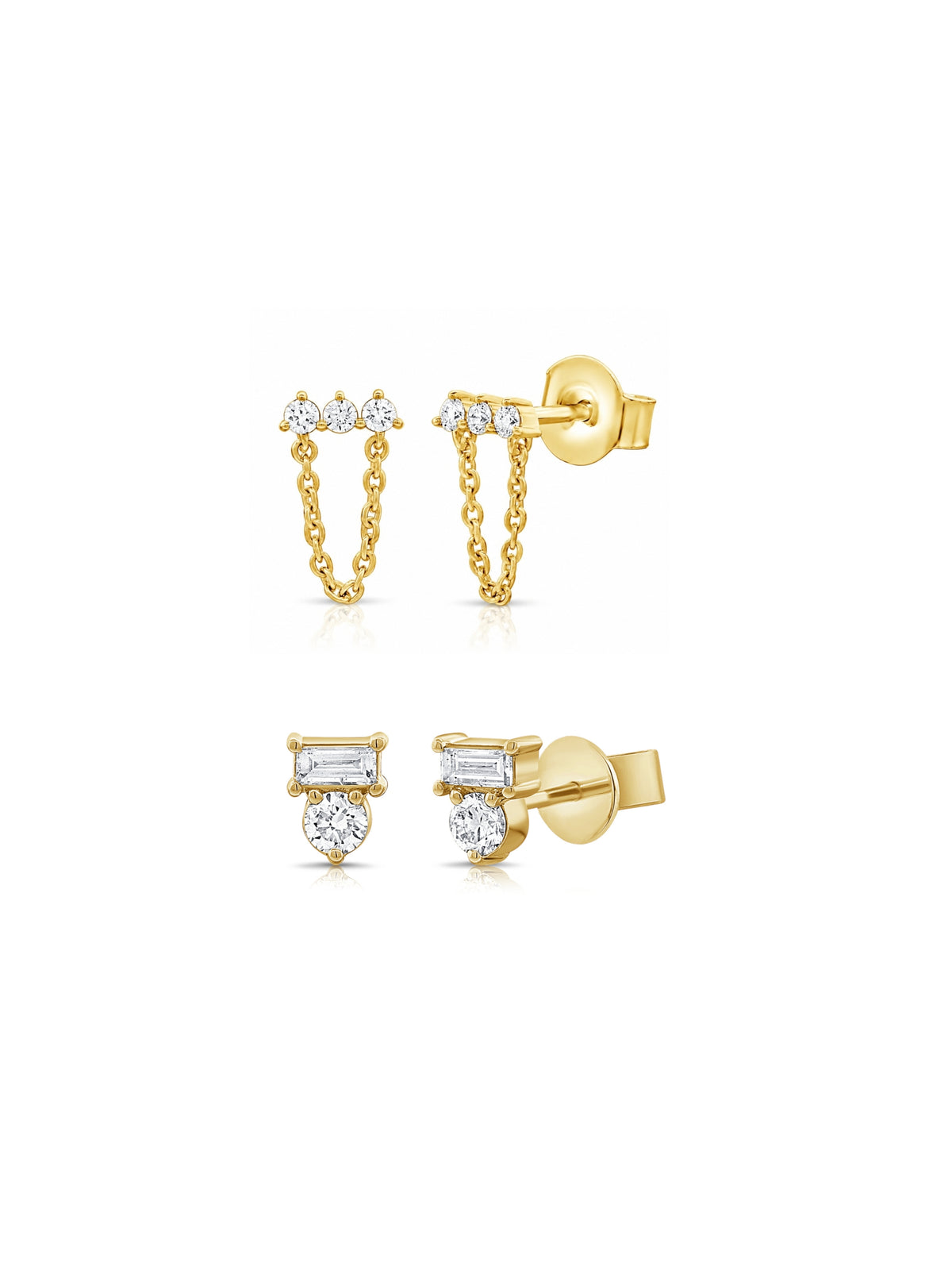 Vienna Diamond Stud Set 14K - LeMel x Sara Gretzky