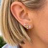 Vivi Mixed Shape Stud Earrings 14K