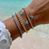 Hailey Heart Turquoise Bracelet 14K