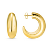XL Teardrop Gold Hoop Earrings