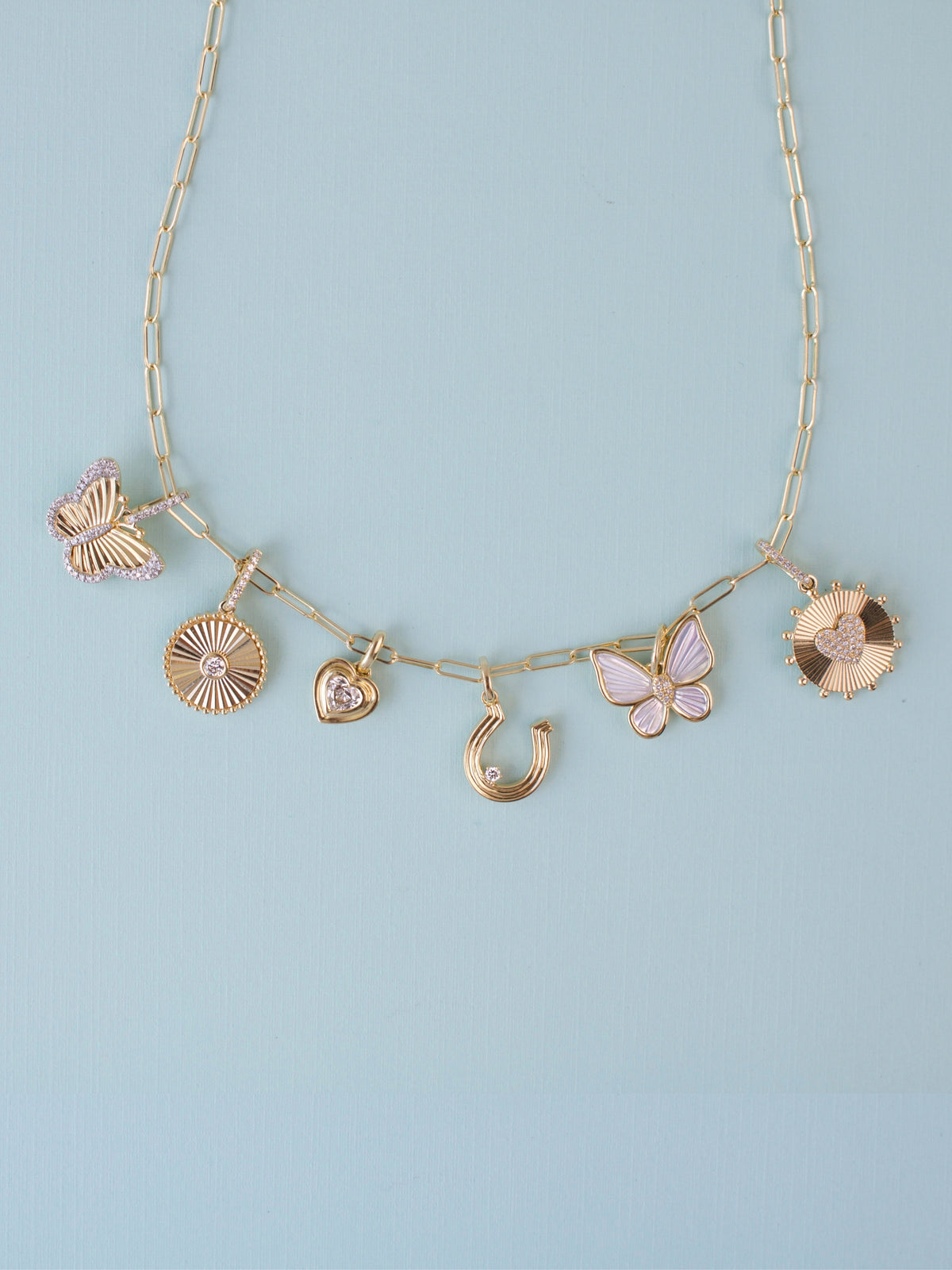 Dawn Diamond Disc Charm 14K