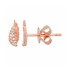 Angel Wing Stud Earrings 14K