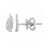 Angel Wing Stud Earrings 14K