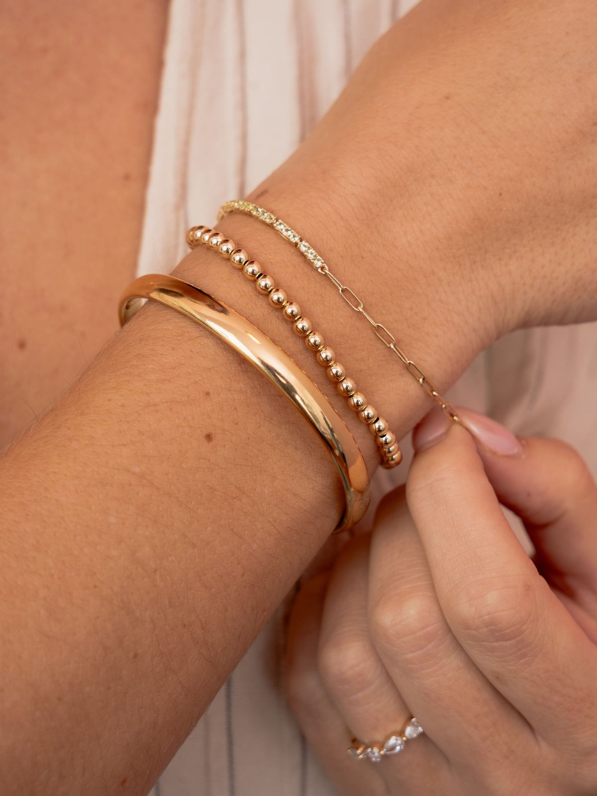 Birthstone Tennis Bracelet - August 14K